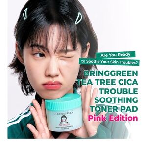 Tea Tree Cica Trouble Soothing Toner Pad Pink Edition